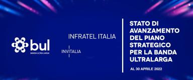 Online la relazione sullo stato di avanzamento del Progetto Nazionale Banda Ultralarga a cura di Infratel Italia società in house del Ministero dello Sviluppo Economico con i dati aggiornati ad Aprile 2022.