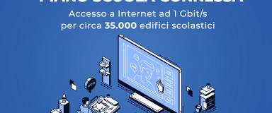 Procede l’attivazione dei servizi di connettività Internet a banda ultra-larga presso le sedi scolastiche sul territorio italiano. Attivate 19.311 scuole sul territorio nazionale.