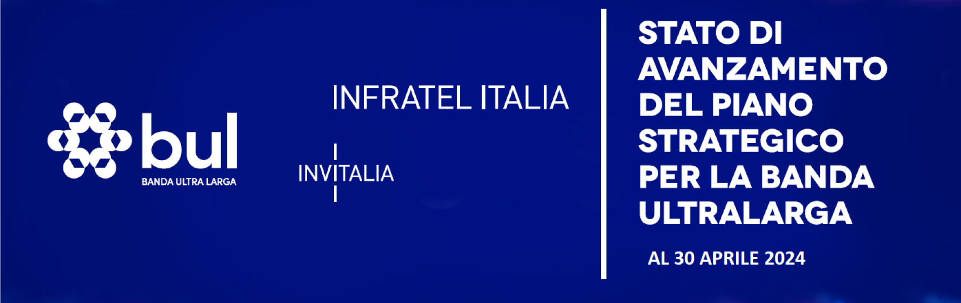 Online la relazione sullo stato di avanzamento del Progetto Nazionale Banda Ultralarga a cura di Infratel Italia con i dati aggiornati al 30 aprile 2024.