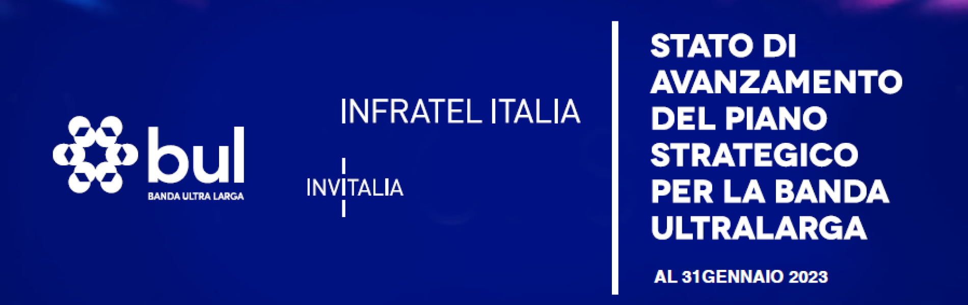 Online la relazione sullo stato di avanzamento del Progetto Nazionale Banda Ultralarga a cura di Infratel Italia con i dati aggiornati al 31 gennaio 2023.